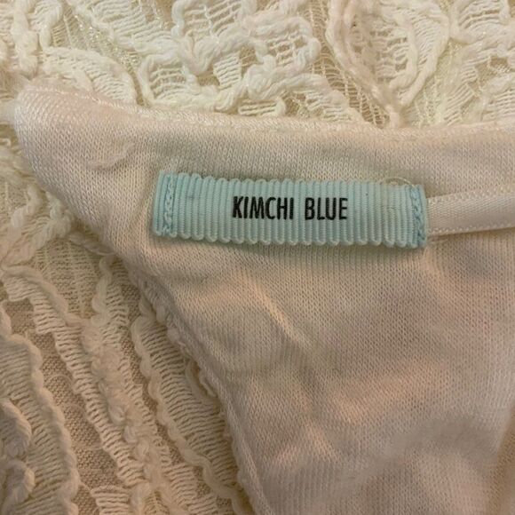 Urban Outfitters Kimchi Blue Cream Medallion Lace Fit and Flare Dress Size 6 - Picture 12 of 13